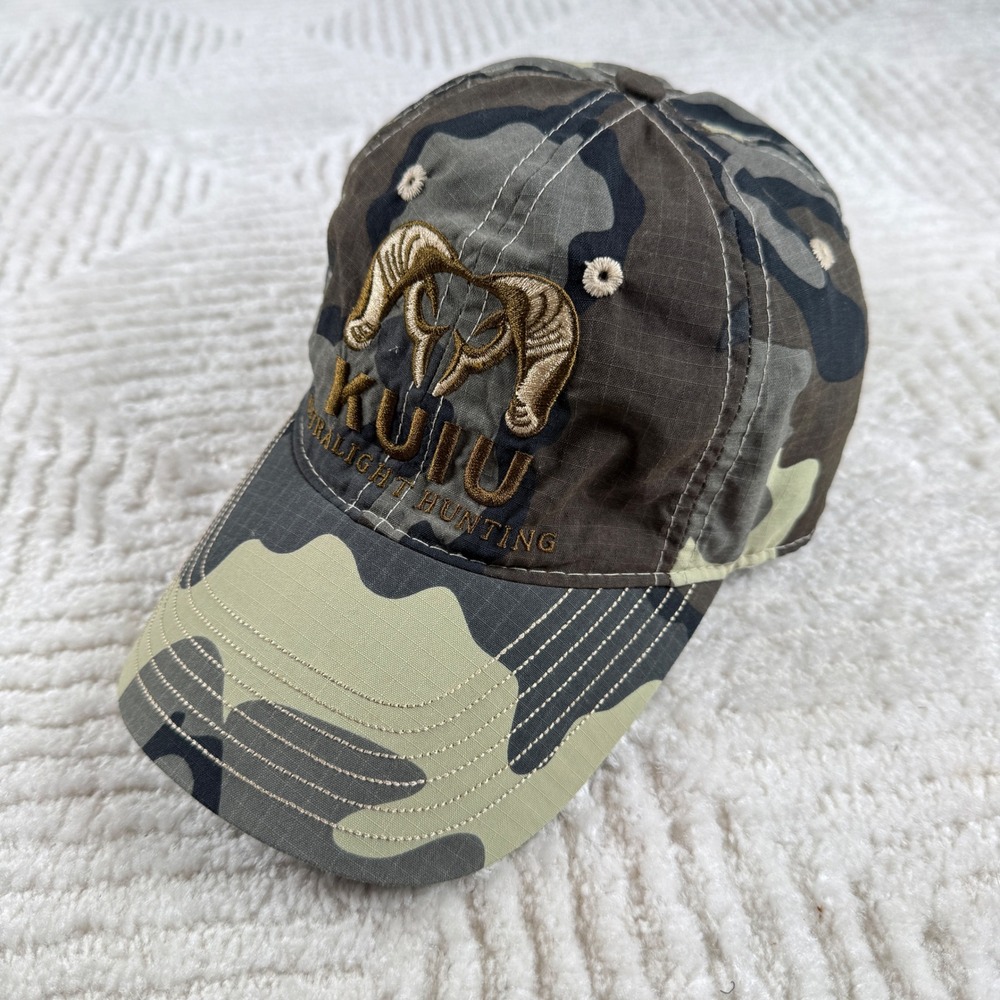 KUIU Ultralight Hunting Hat Mens Camo Ripstop Embroidered Ram Skull Cap Tactical